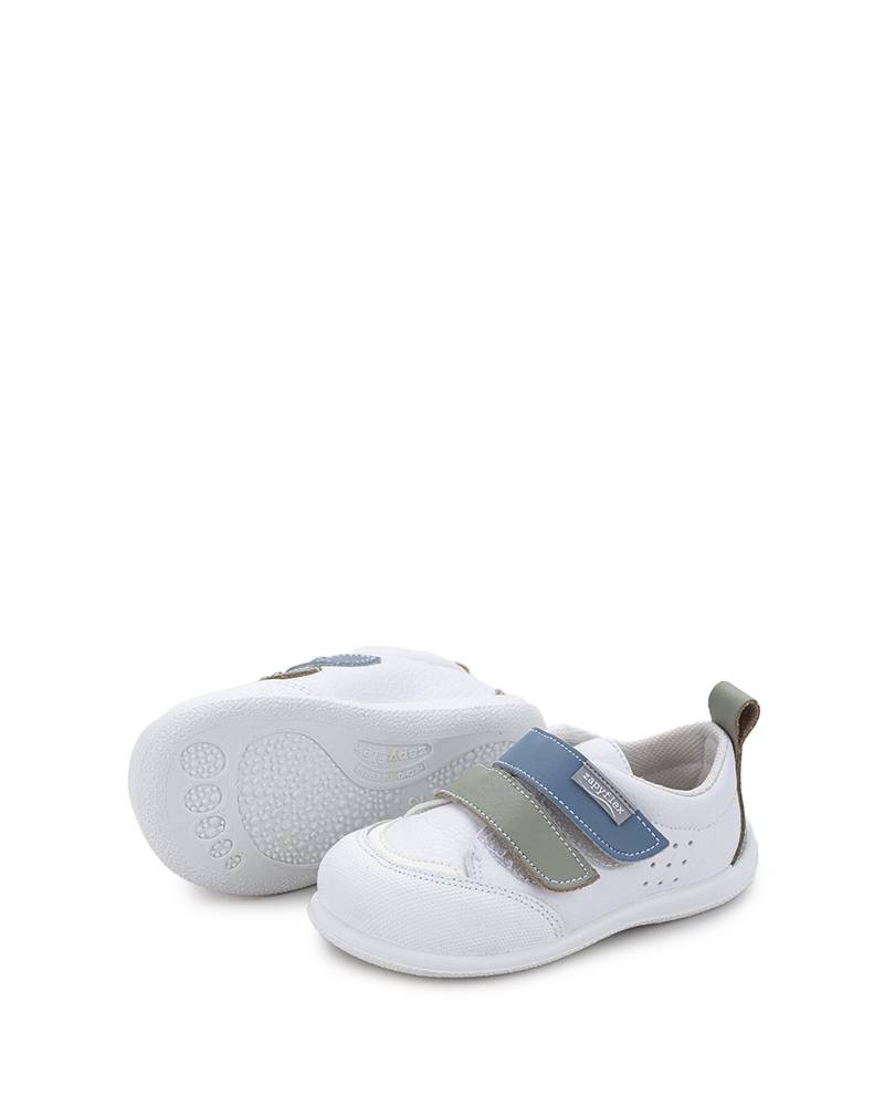 Zapatillas Respetuosas Blanditas Blancas, Verdes y Azules principal