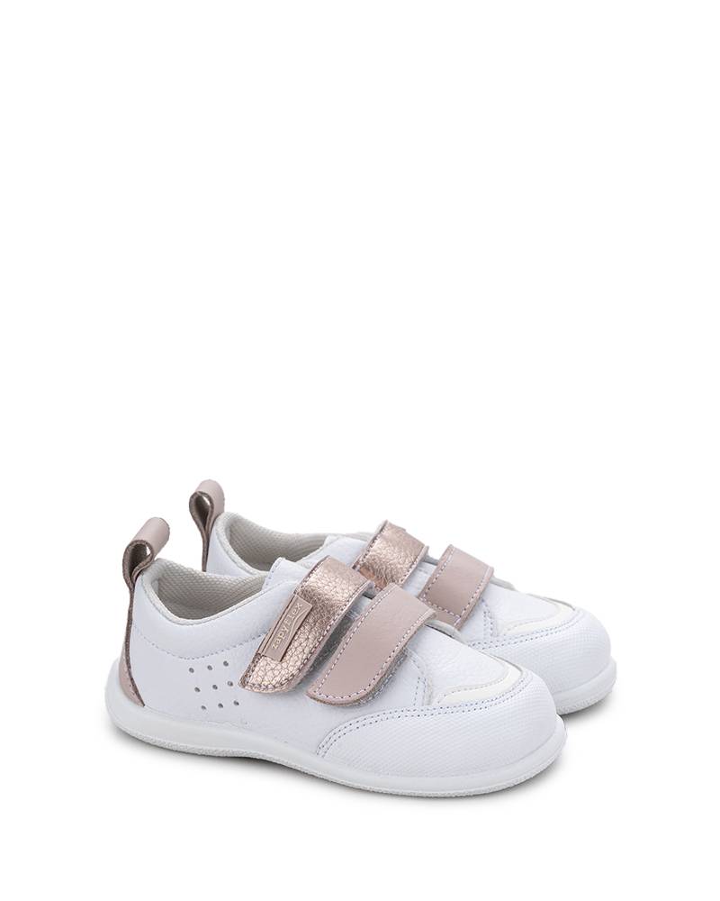 Zapatilla Respetuosa Deportiva Blanca-rosa brilli