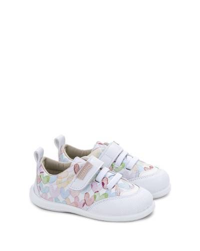 Zapatilla respetuosa bebé estampado corazones Zapyflex principal