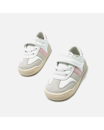 Zapatilla tipo samba bebe rosa Mustang respetuosa