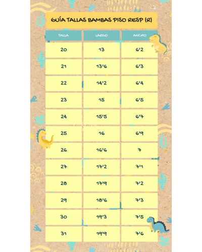 Zapatilla de Lona Flexinens Unicornios Rosa Metalizado guía de tallas