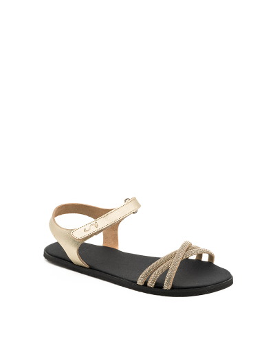 Sandalia Barefoot Mujer Flexinens Brilli Cava