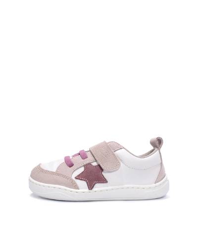 Deportiva casual estrella Zapyflex barefoot rosa-hielo 2