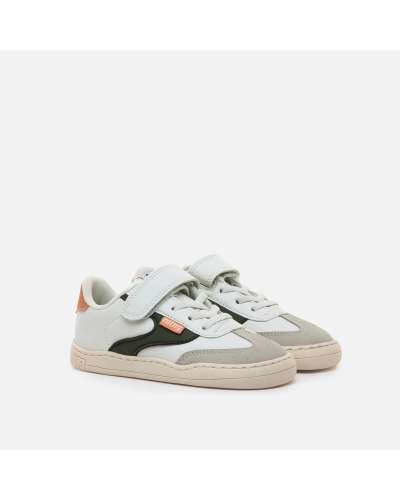 Zapatilla barefoot niño blanco/marino/naranja Mtng Free