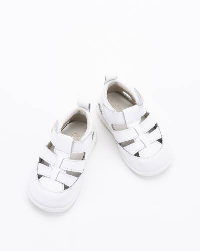 Sandalia infantil respetuosa Zapyflex color blanco